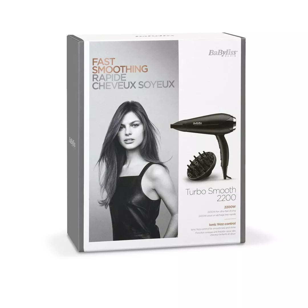 Secador de Cabelo Babyliss Turbo Smooth 2200 / Preto