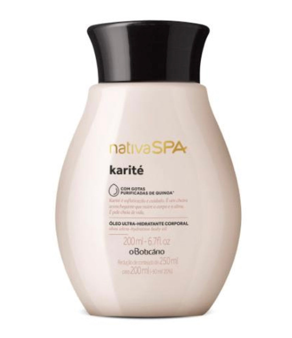Óleo Hidratante Nativa Spa
Karité, 200ml