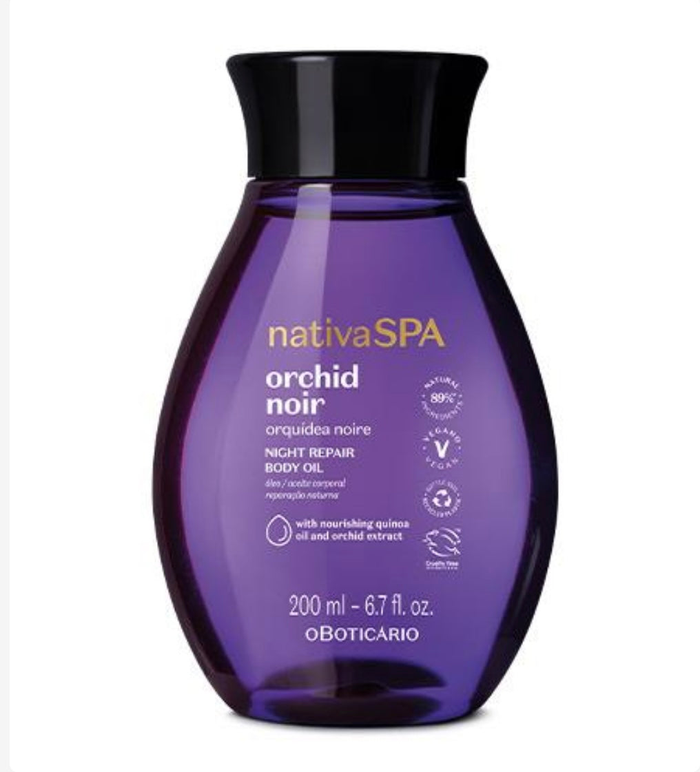 Óleo Corporal Hidratante Nativa
Spa Orquídea Noire, 200ml