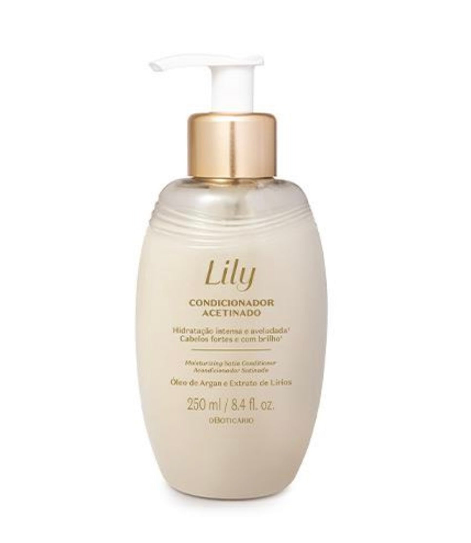 Condicionador Acetinado Lily,
250ml
PROMOÇÃO