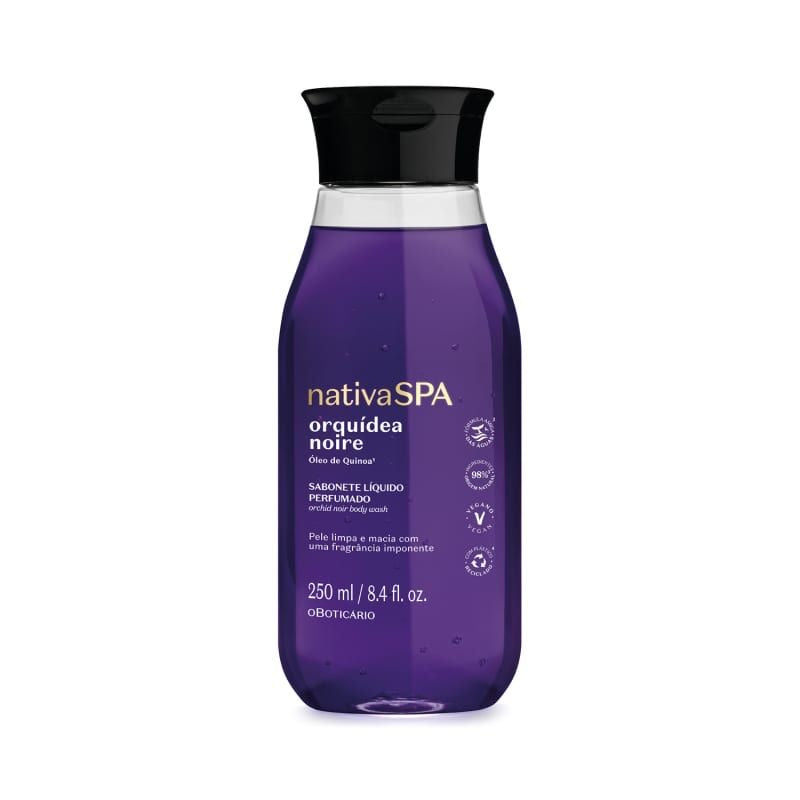 Sabonete Líquido Perfumado Nativa Spa Orquídea Noire, 250ml