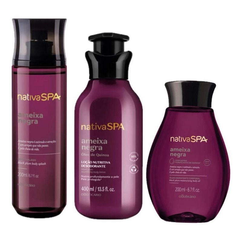 Conjunto Nativa SPA Ameixa Negra