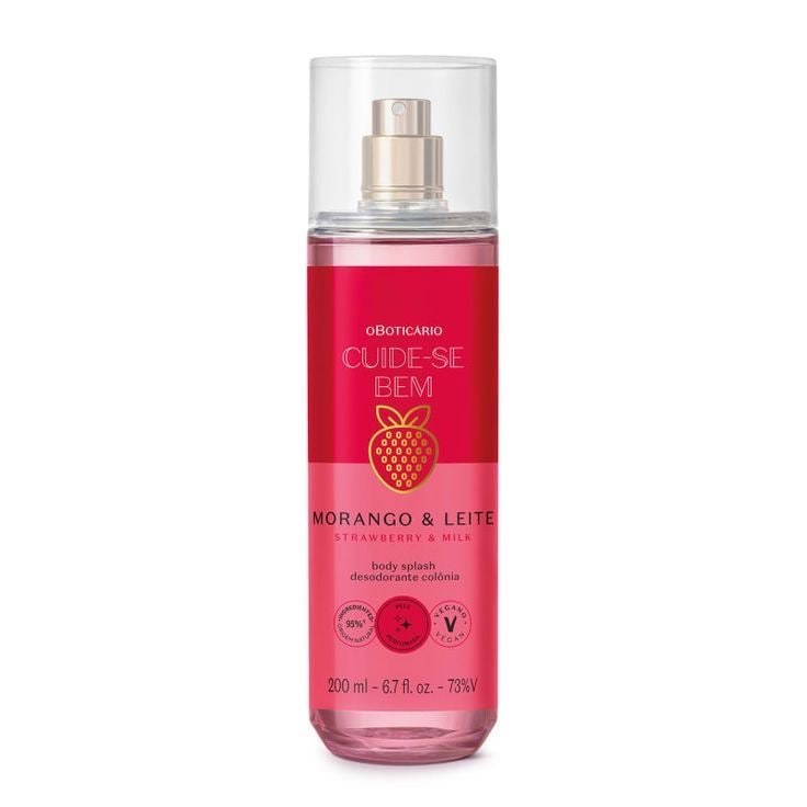 Body Splash Cuide-se Bem Morango e Leite
200ml