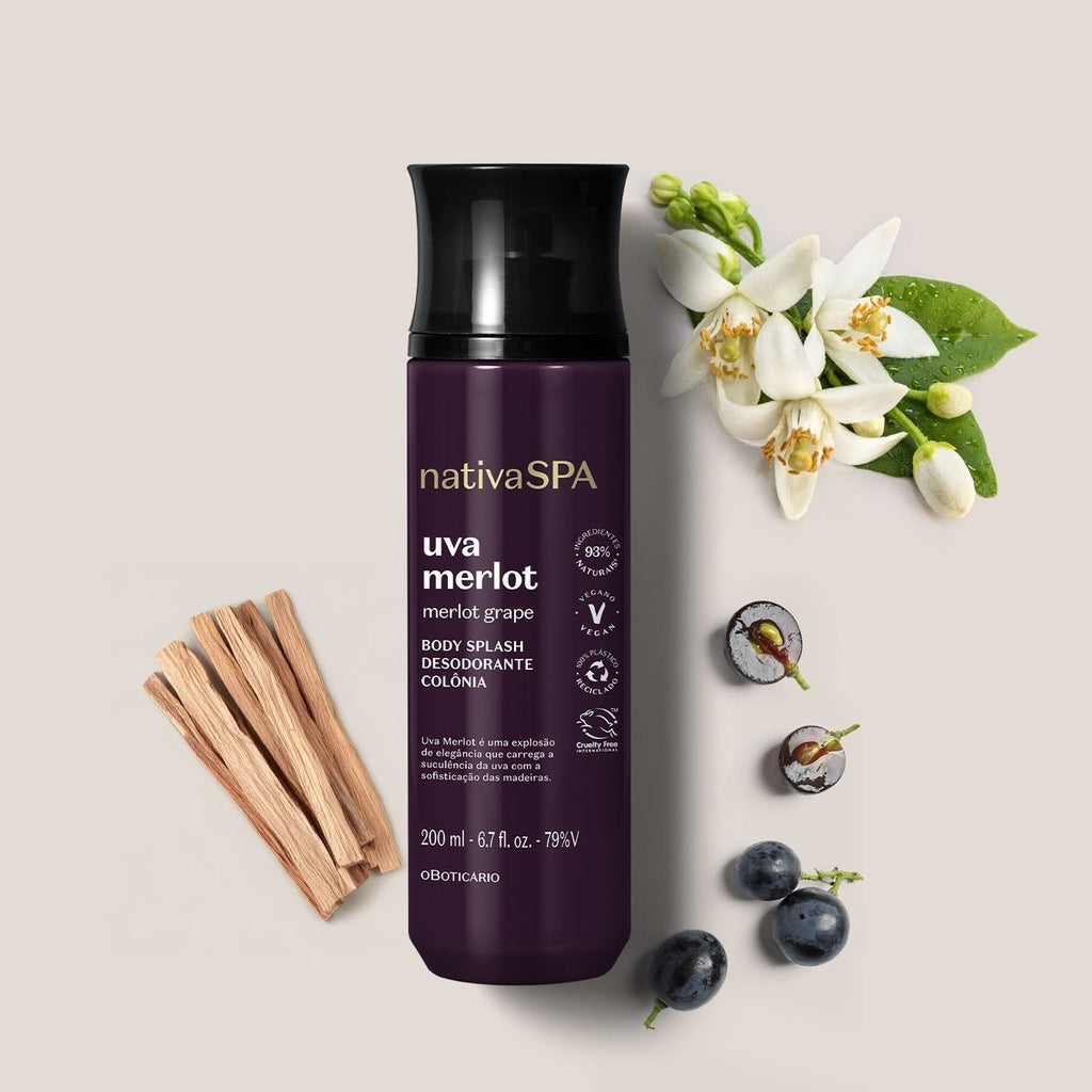 Nativa Spa o Boticário Uva Merlot-Body Splash Desodorante Colônia
200ml