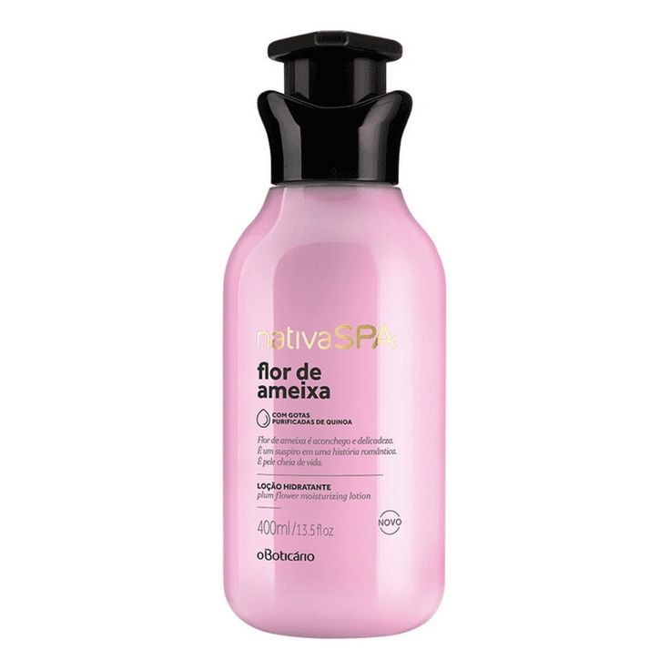 LOÇÃO HIDRATANTE NATIVA SPA FLOR DE AMEIXA, 400ML